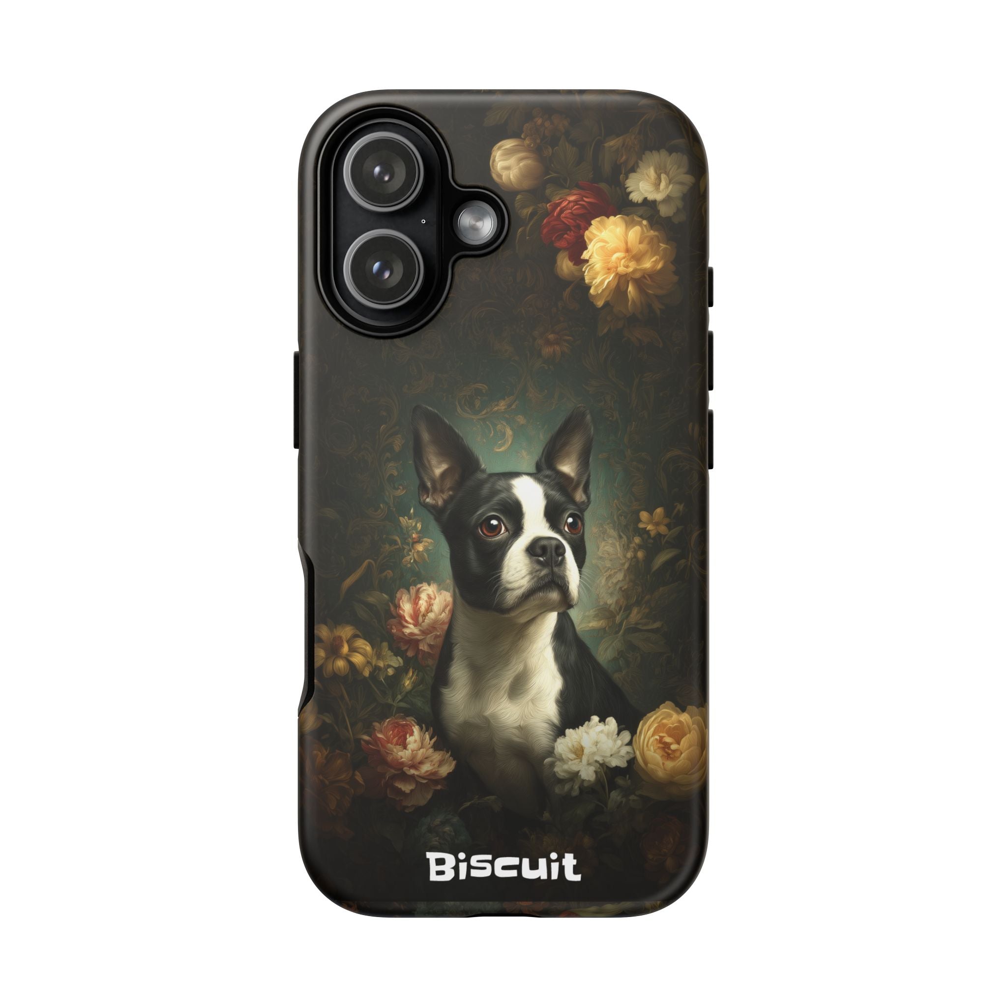 Botanical Boston Terrier Phone Case