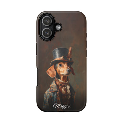 Steampunk Dachshund Phone Case