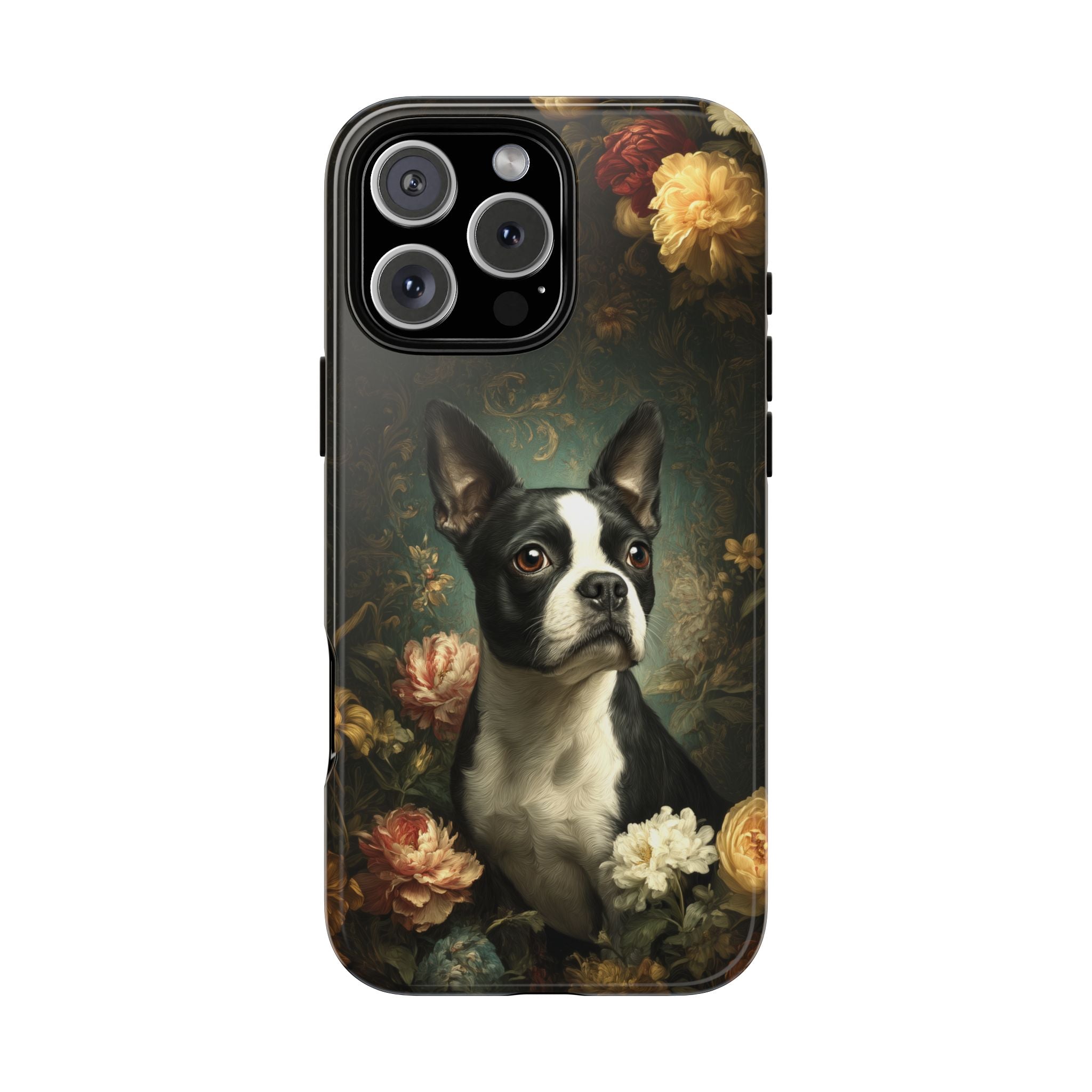 Botanical Boston Terrier Phone Case