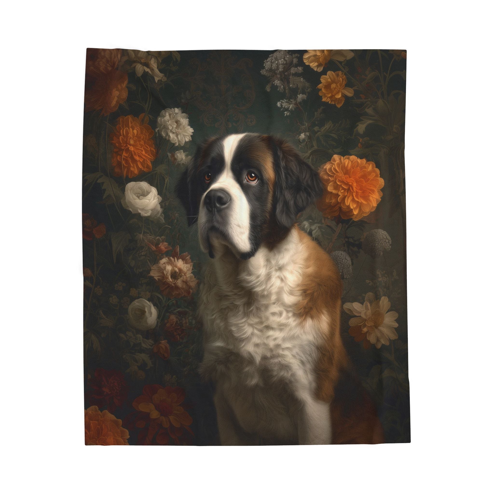 Botanical Bernese Plush Blanket