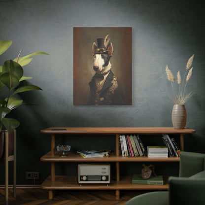Steampunk Bull Terrier Canvas Art