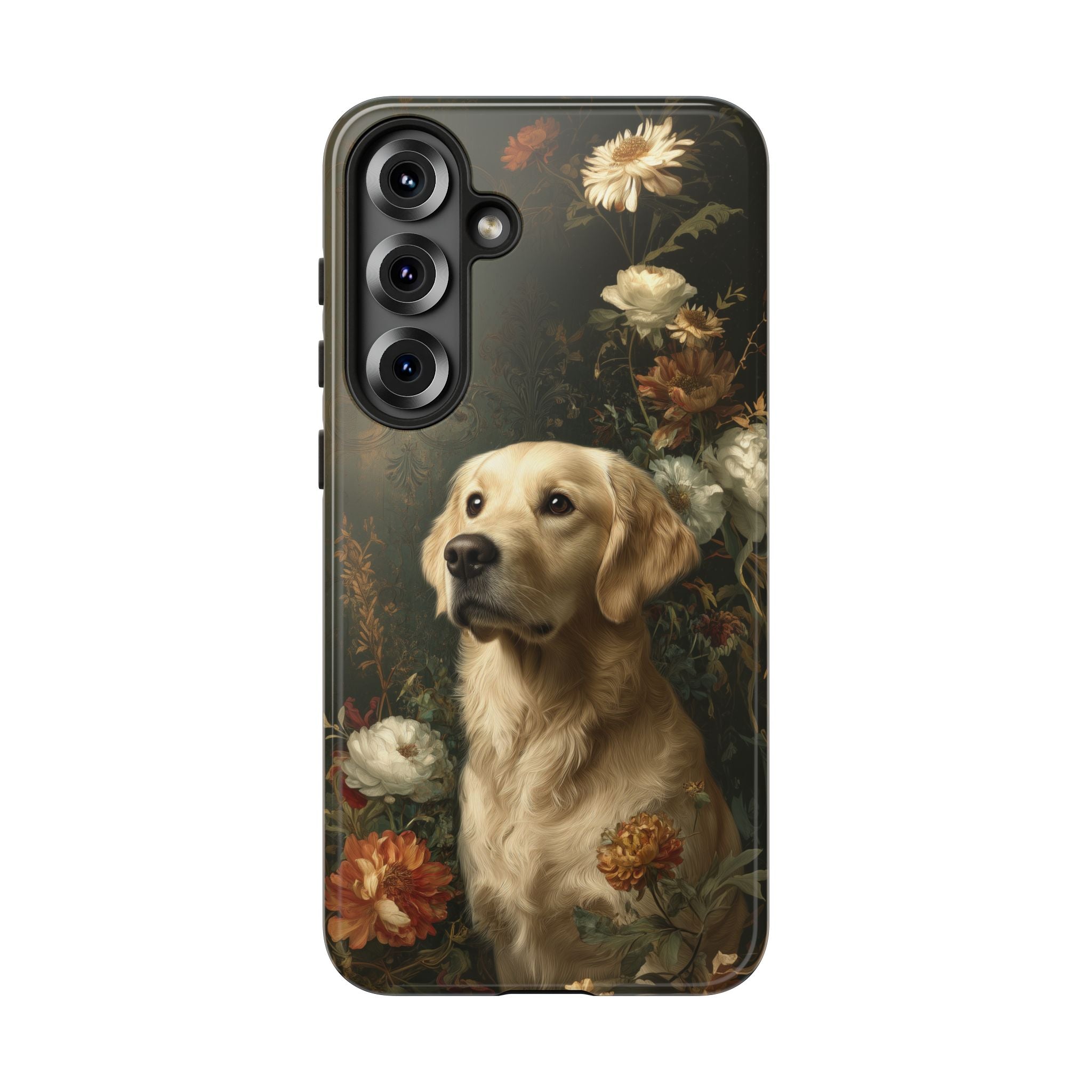 Botanical Golden Retriever Phone Case