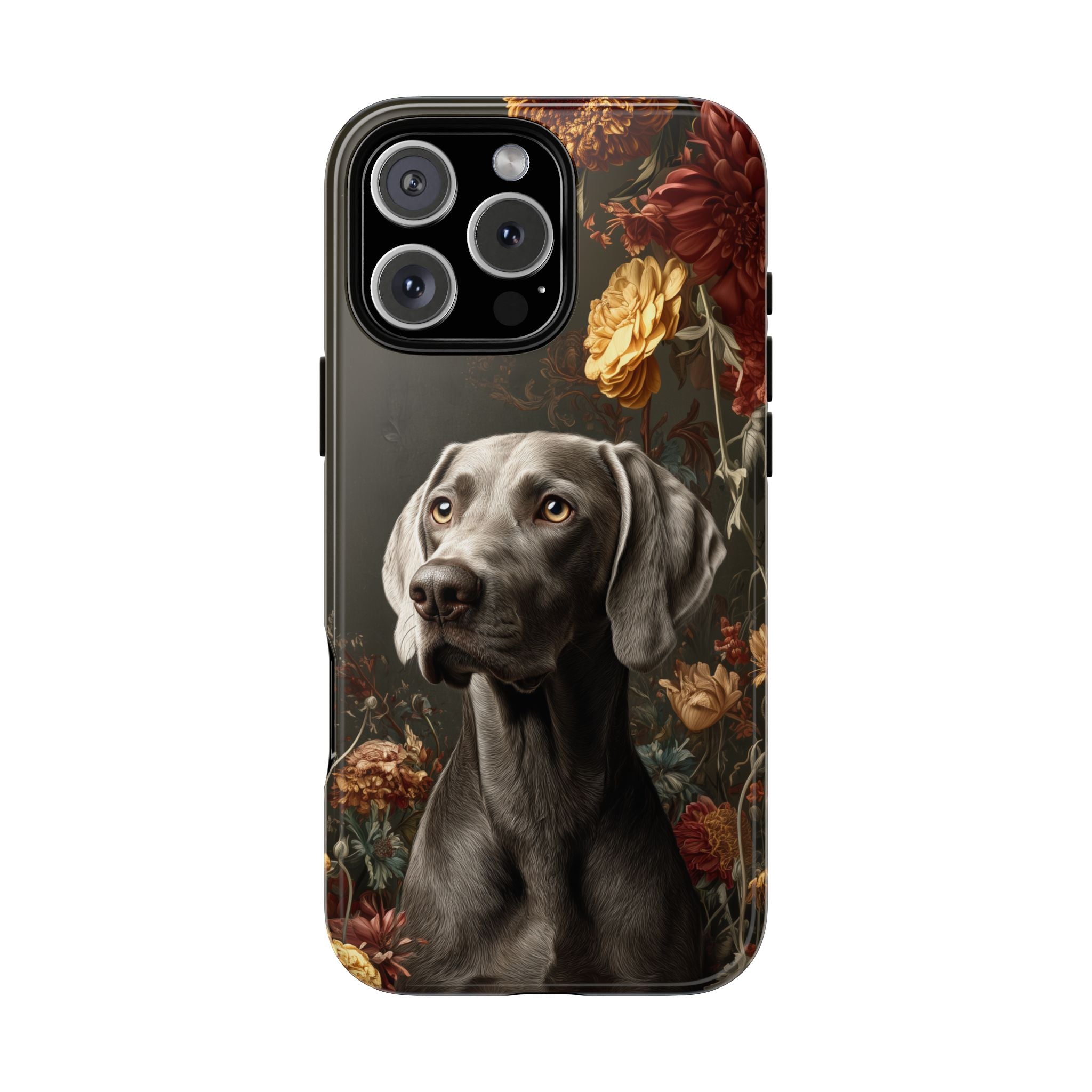 Botanical Weimaraner Phone Case