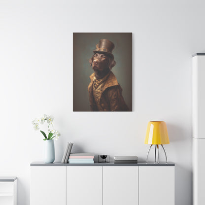 Steampunk Labrador Retriever (Chocolate) Canvas Art