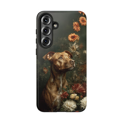 Botanical Staffordshire Bull Terrier Phone Case