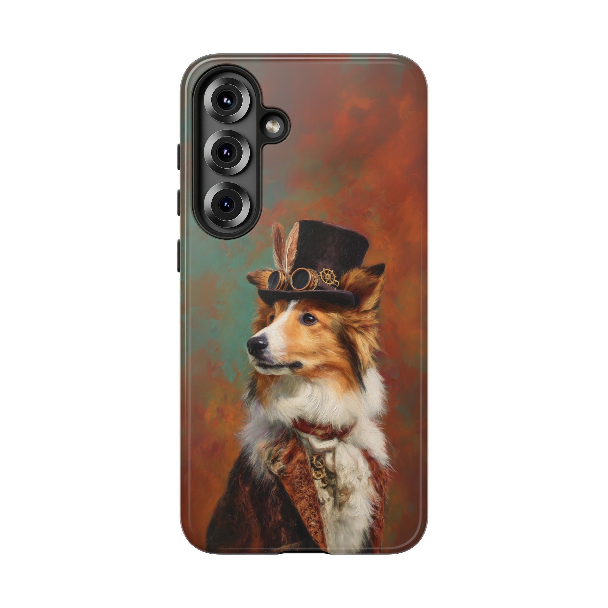 Steampunk Shetland Sheepdog Phone Case