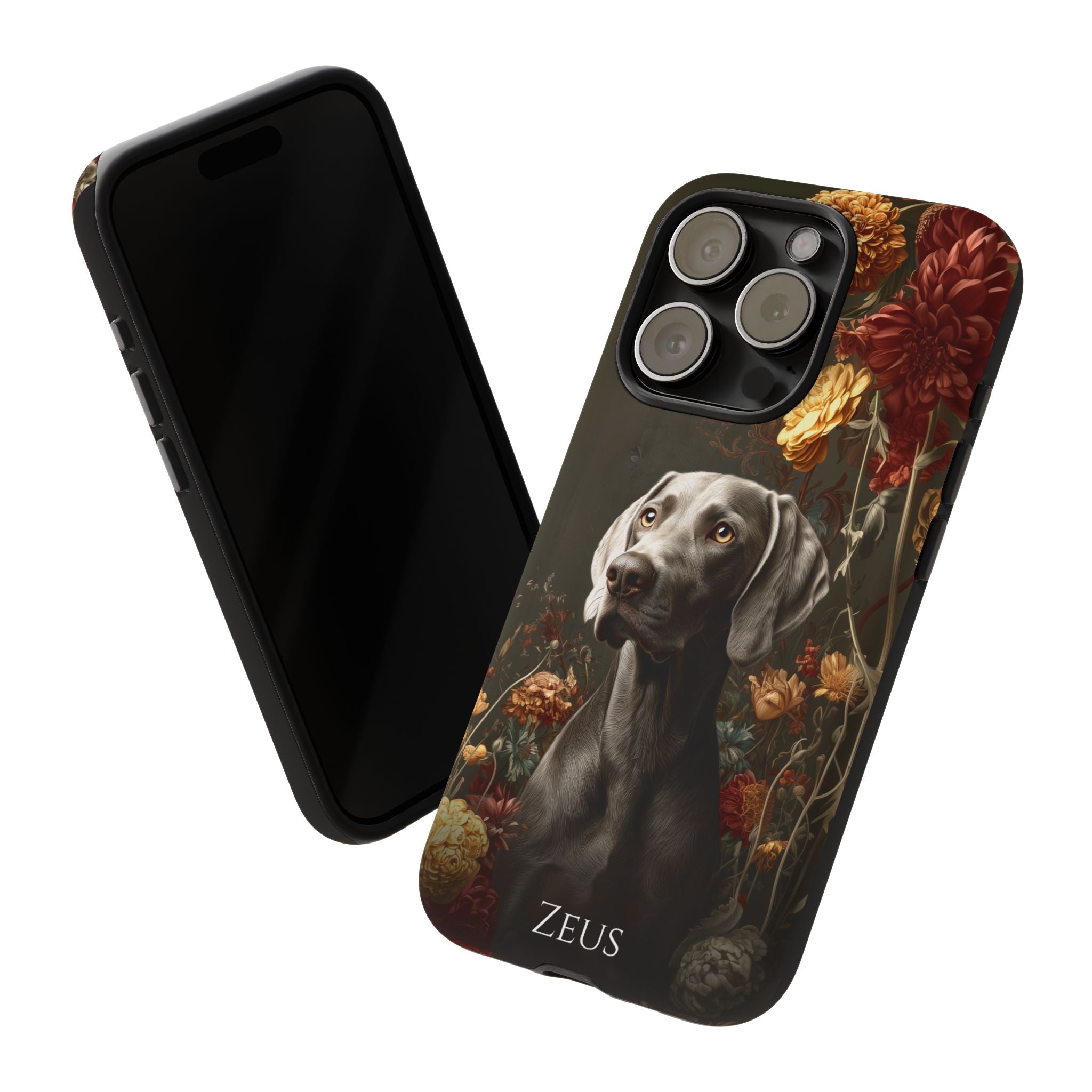 Botanical Weimaraner Phone Case