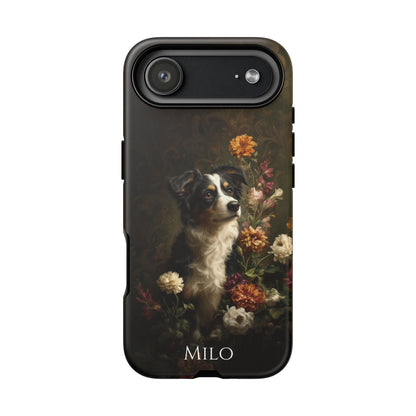 Botanical Australian Shepherd Phone Case