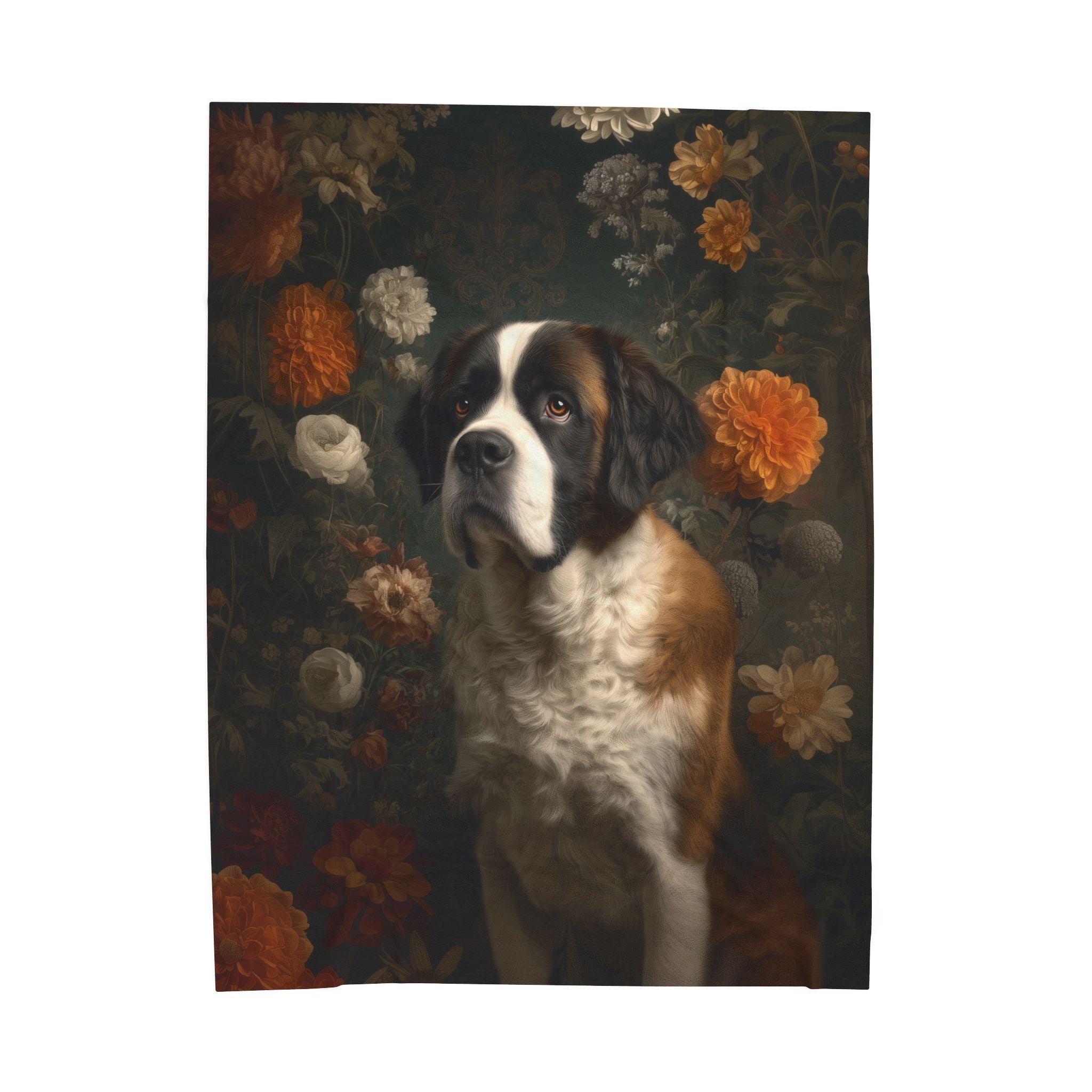 Botanical Bernese Plush Blanket