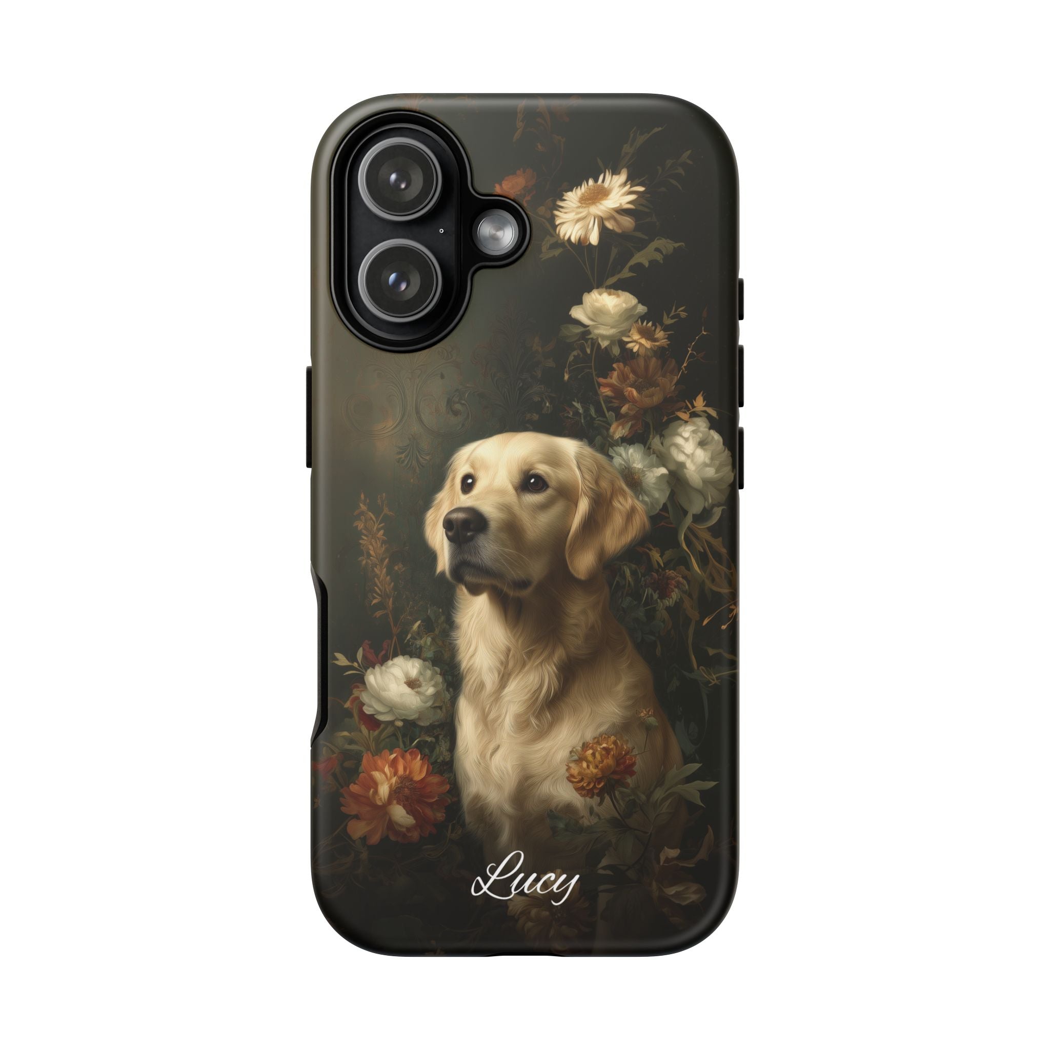 Botanical Golden Retriever Phone Case