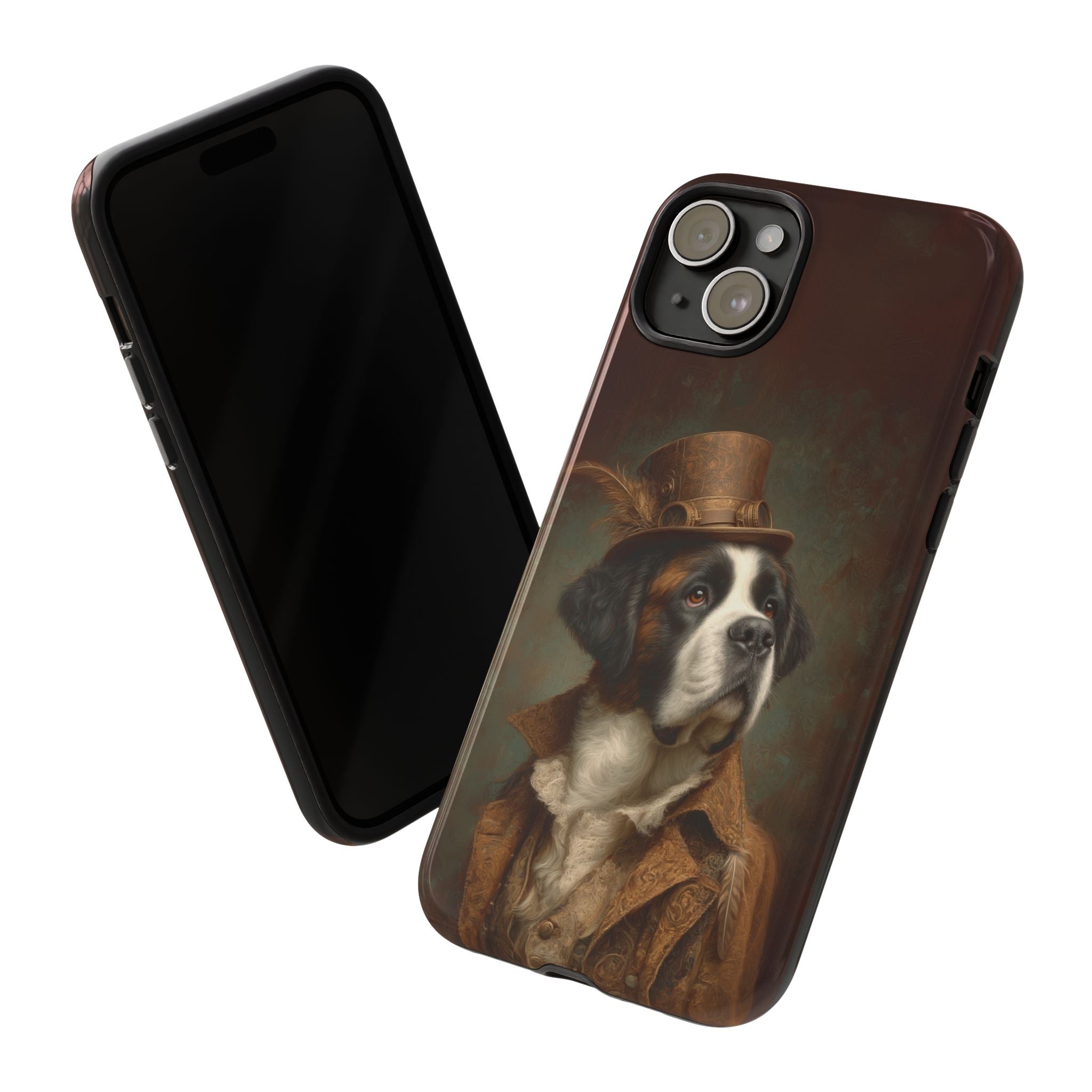 Steampunk Saint Bernard Phone Case