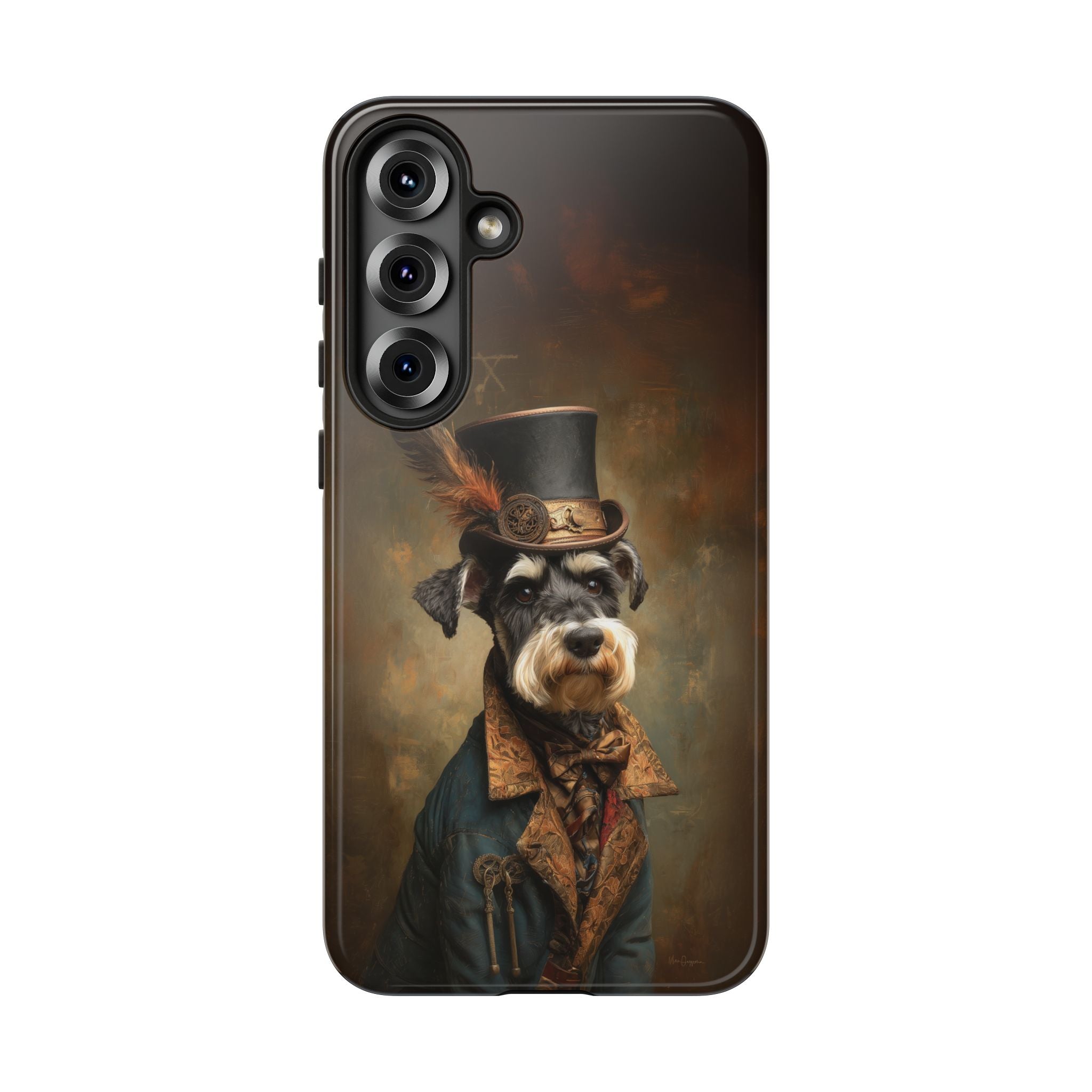 Steampunk Miniature Schnauzer Phone Case