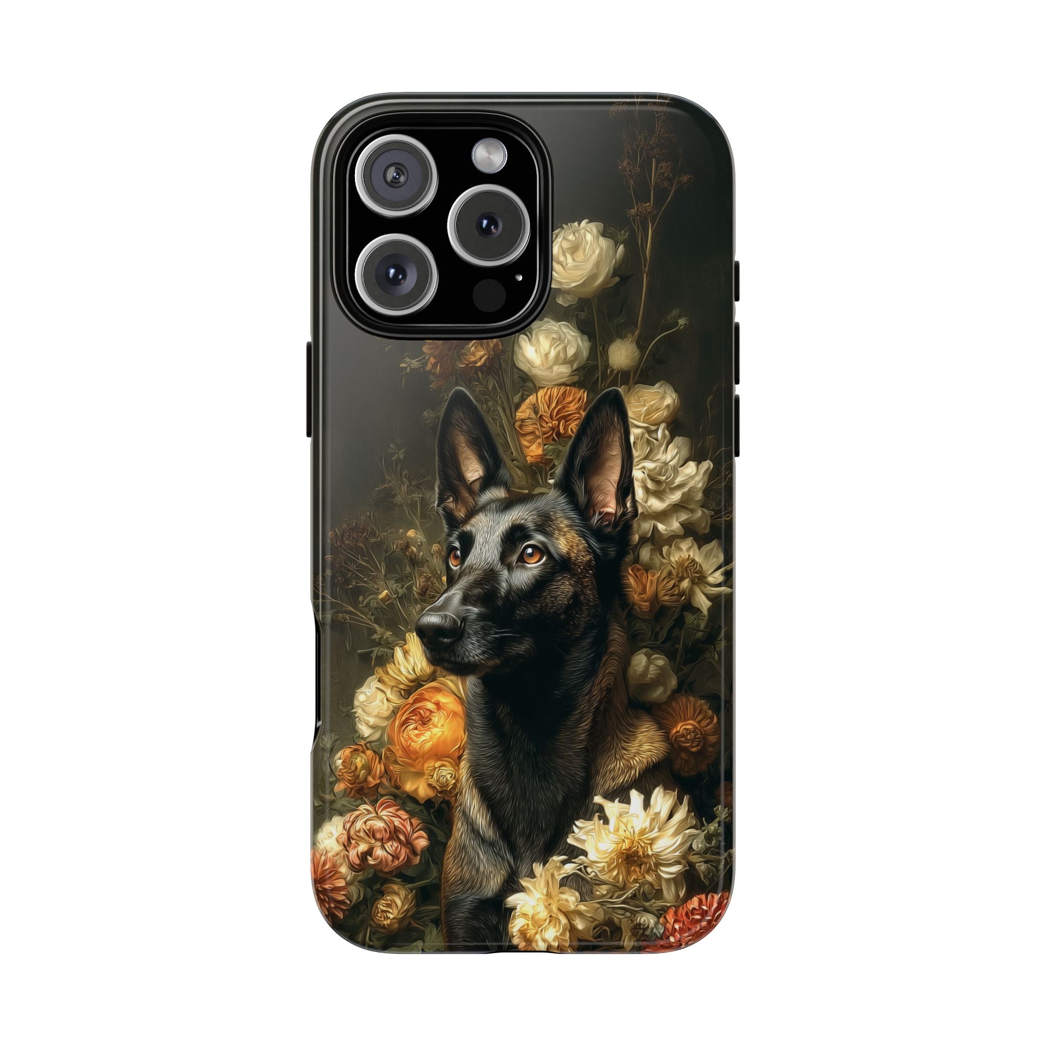 Botanical Belgian Malinois Phone Case