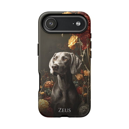 Botanical Weimaraner Phone Case