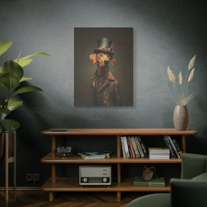 Steampunk Rhodesian Ridgeback Canvas Art