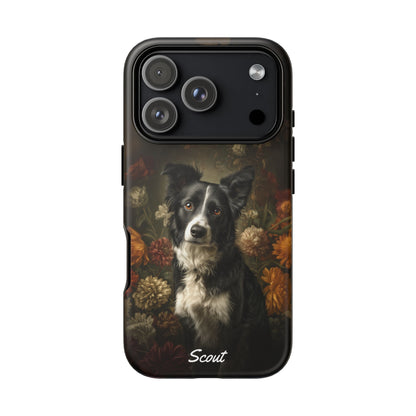 Botanical Border Collie Phone Case