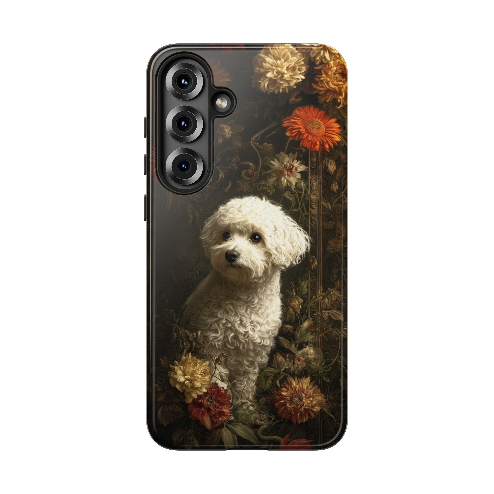 Botanical Bichon Frise Phone Case