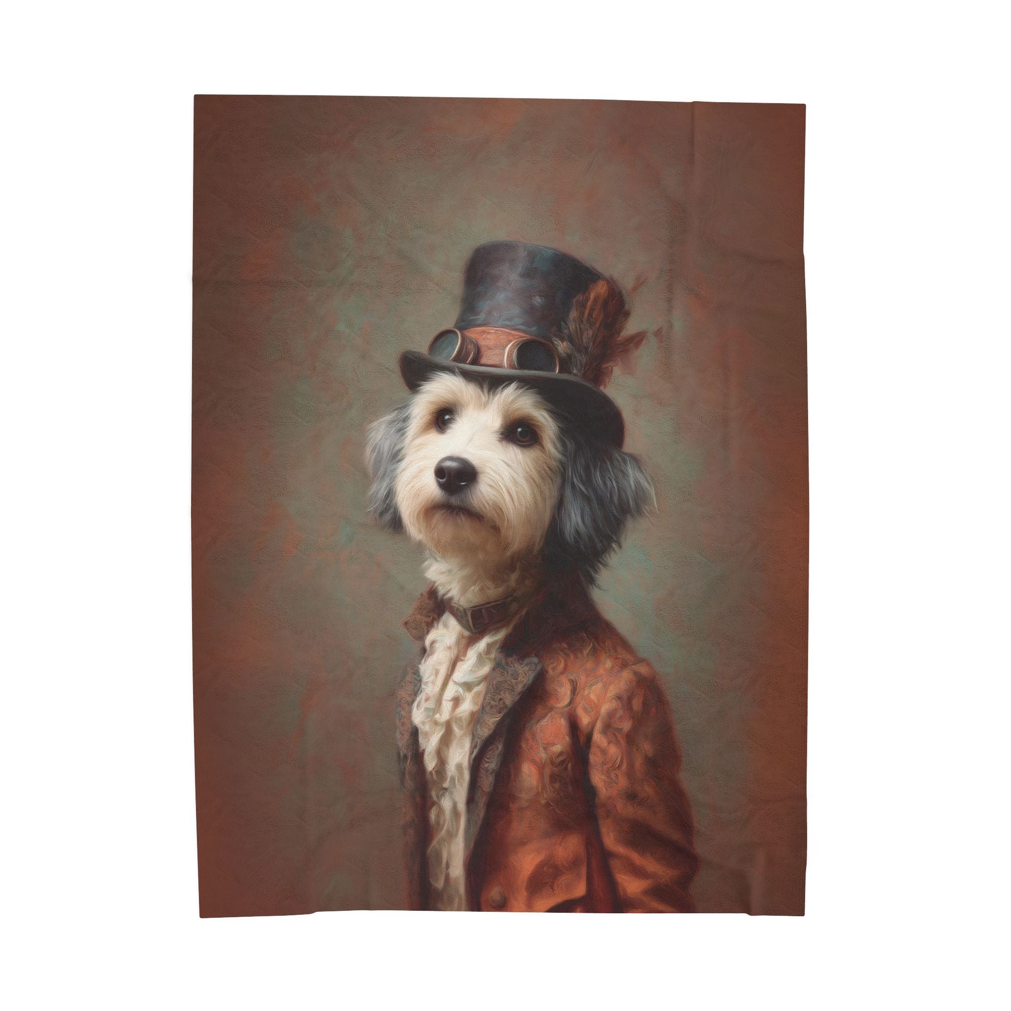 Steampunk Havanese Plush Blanket
