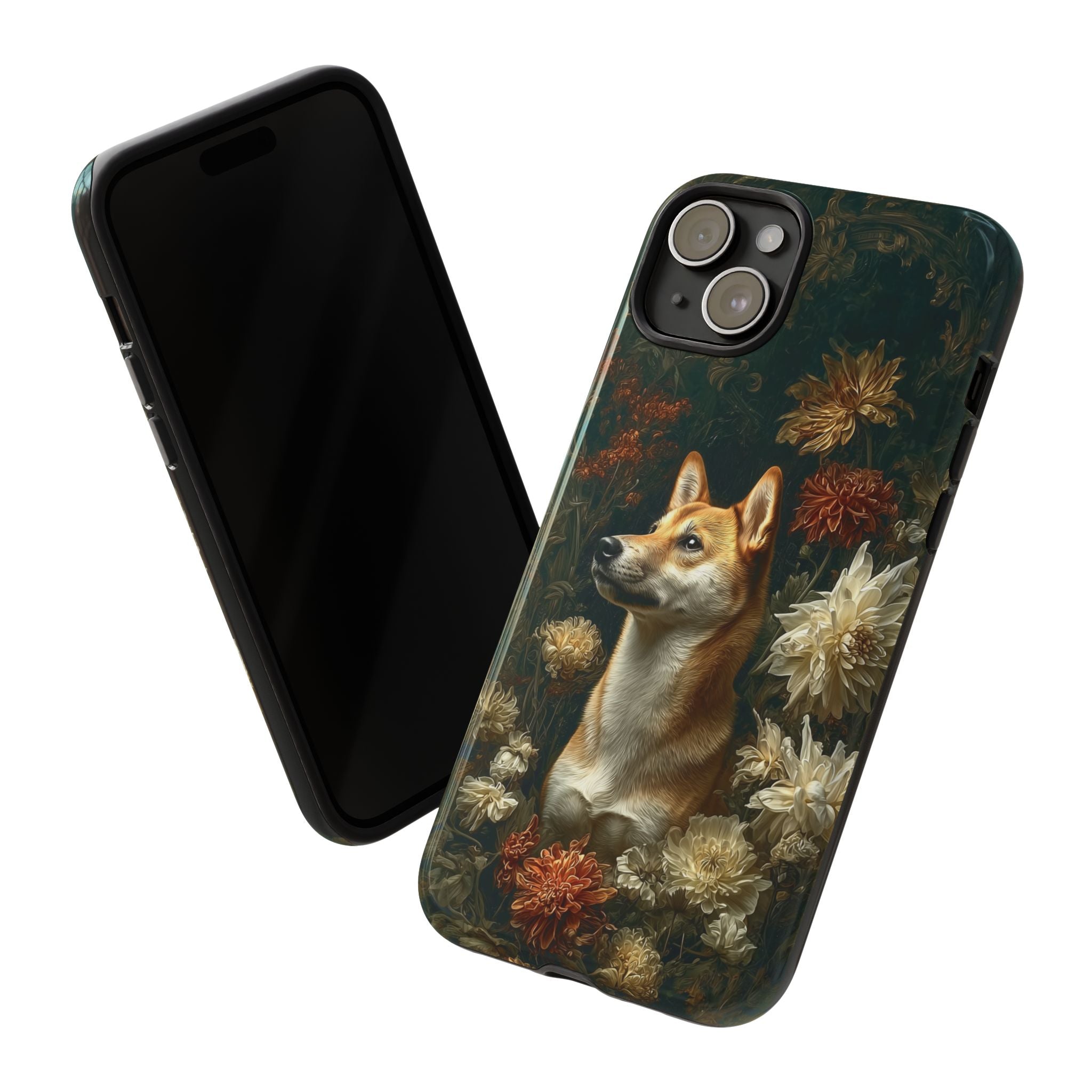 Botanical Shiba Inu Phone Case