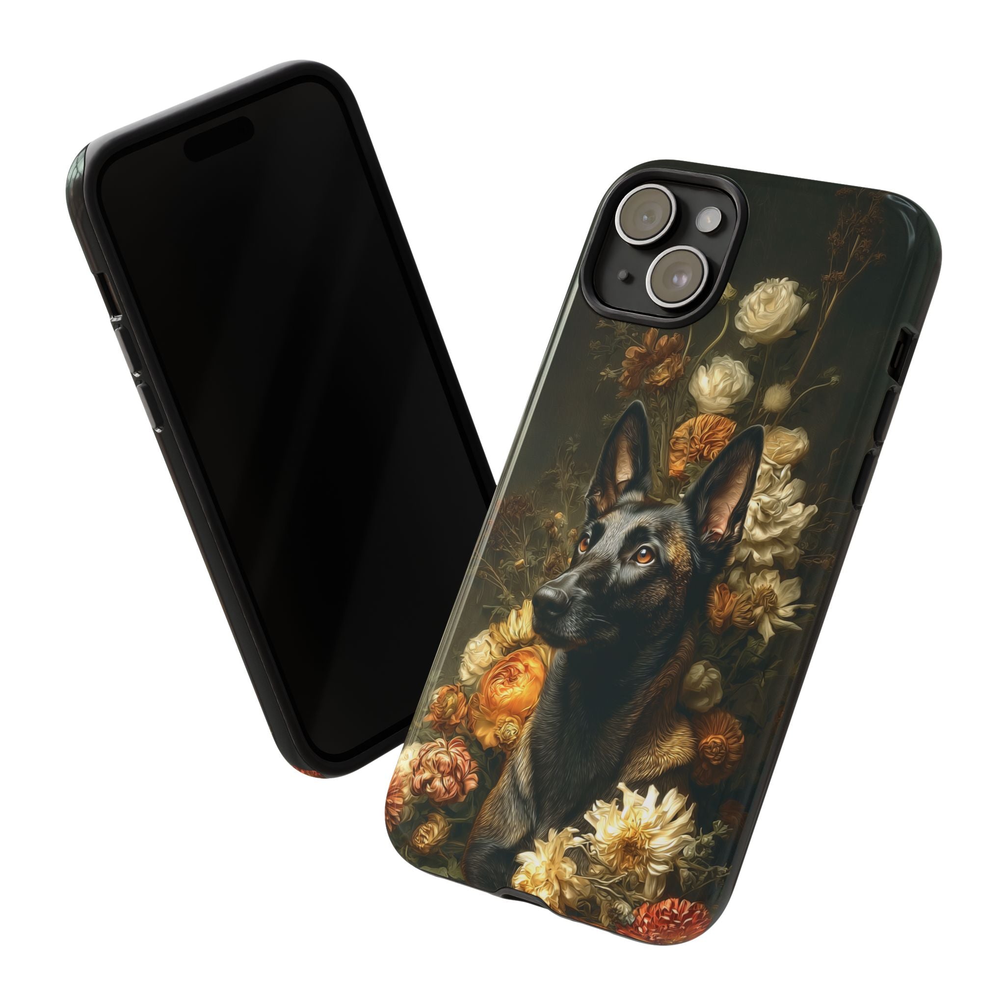 Botanical Belgian Malinois Phone Case