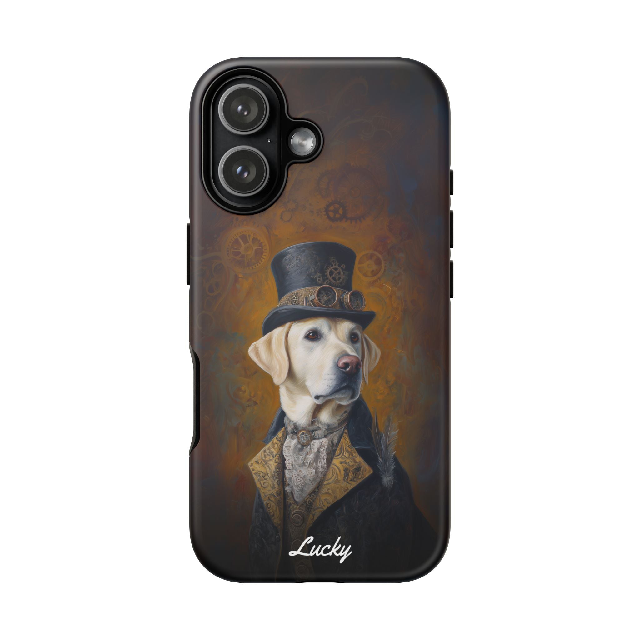Steampunk Labrador Retriever (Yellow) Phone Case