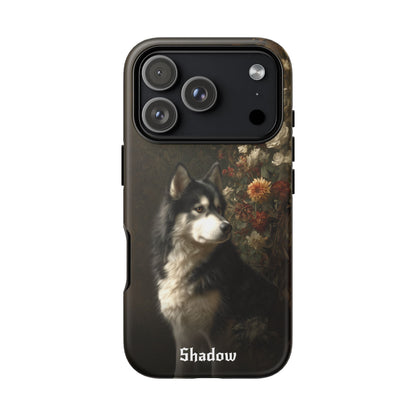 Botanical Alaskan Malamute Phone Case