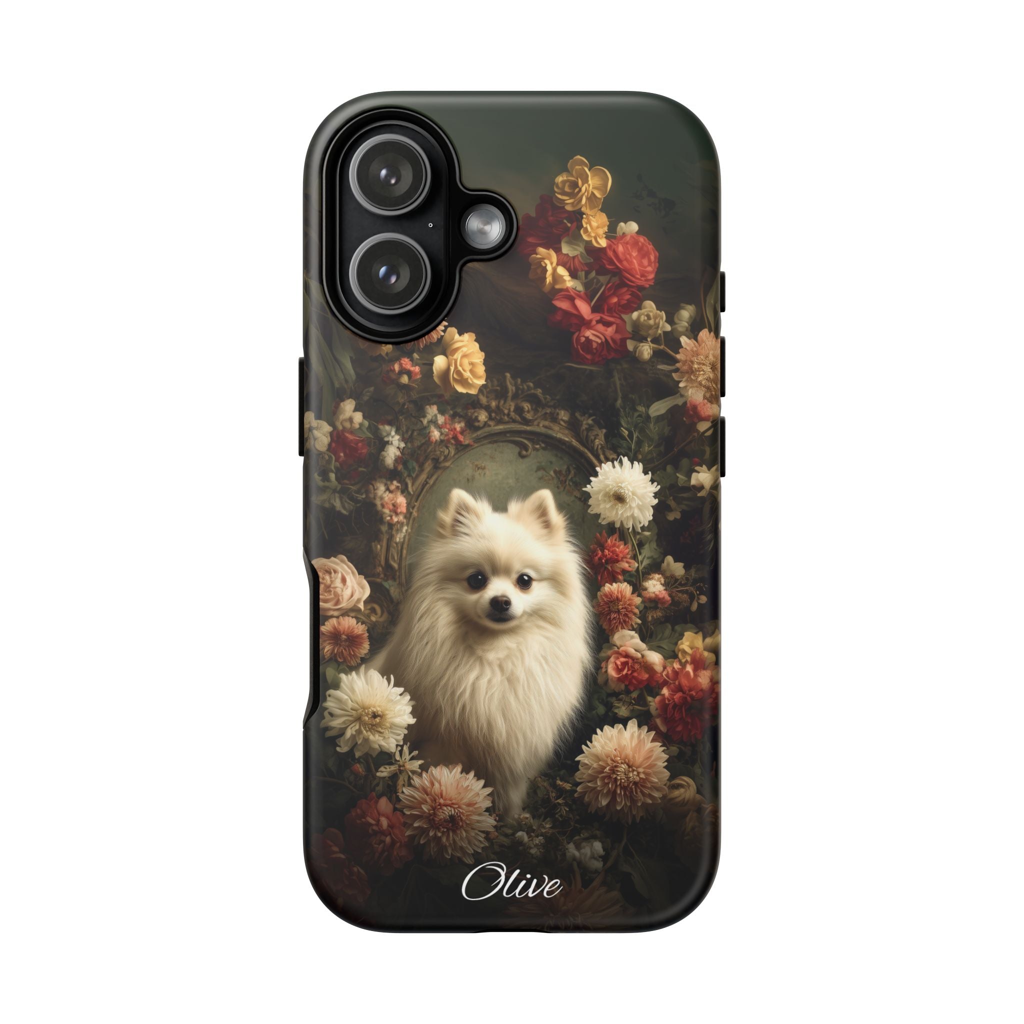 Botanical Pomeranian Phone Case