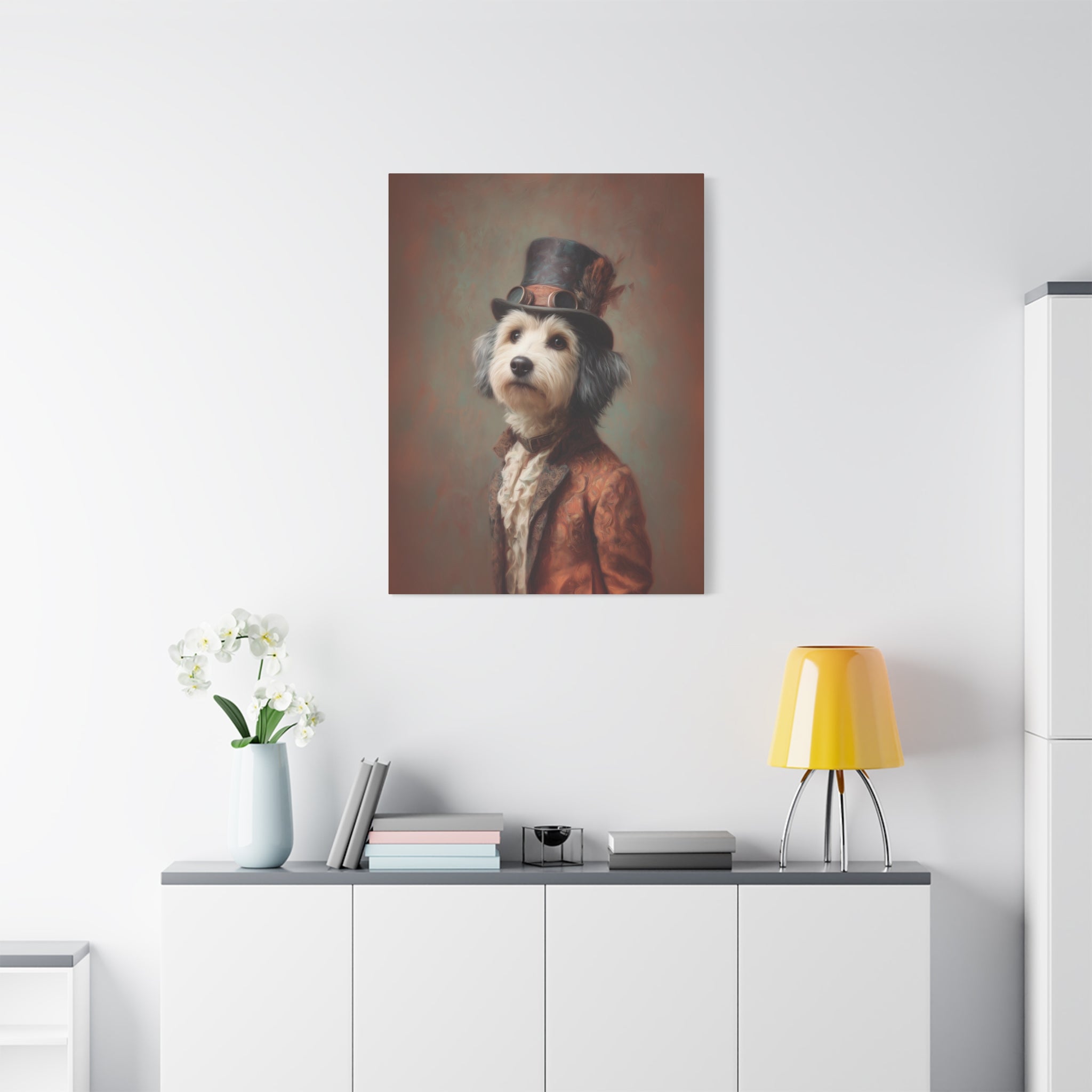 Steampunk Havanese Canvas Art