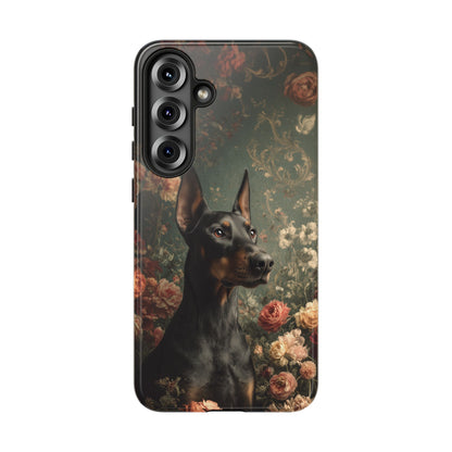 Botanical Doberman Pinscher Phone Case