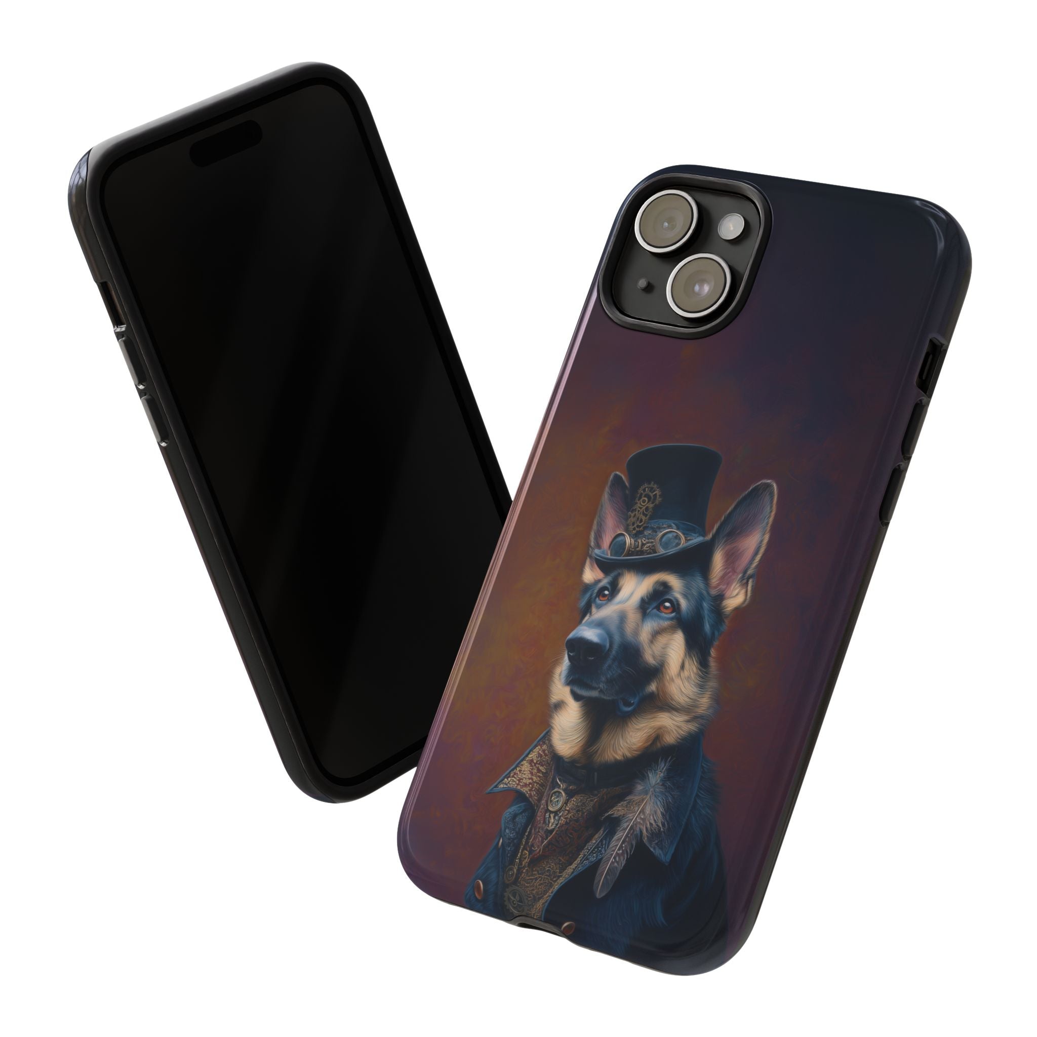 Steampunk German Shepherd Phone Case