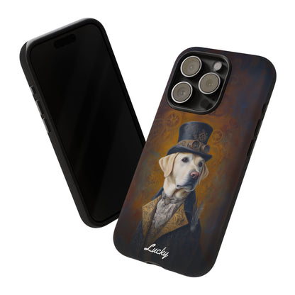 Steampunk Labrador Retriever (Yellow) Phone Case