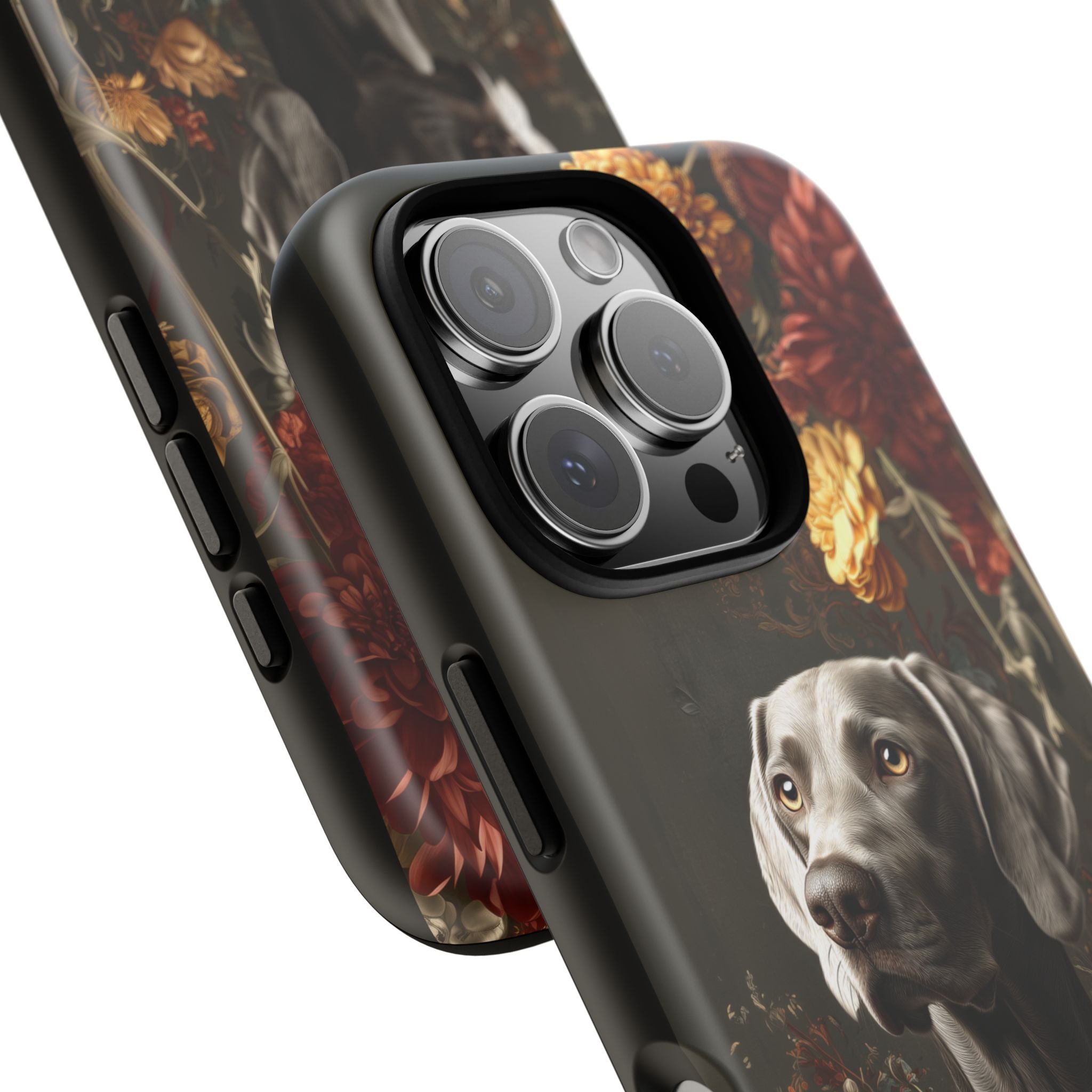 Botanical Weimaraner Phone Case