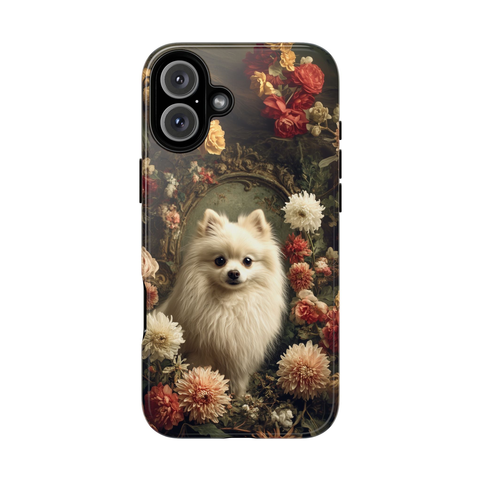 Botanical Pomeranian Phone Case