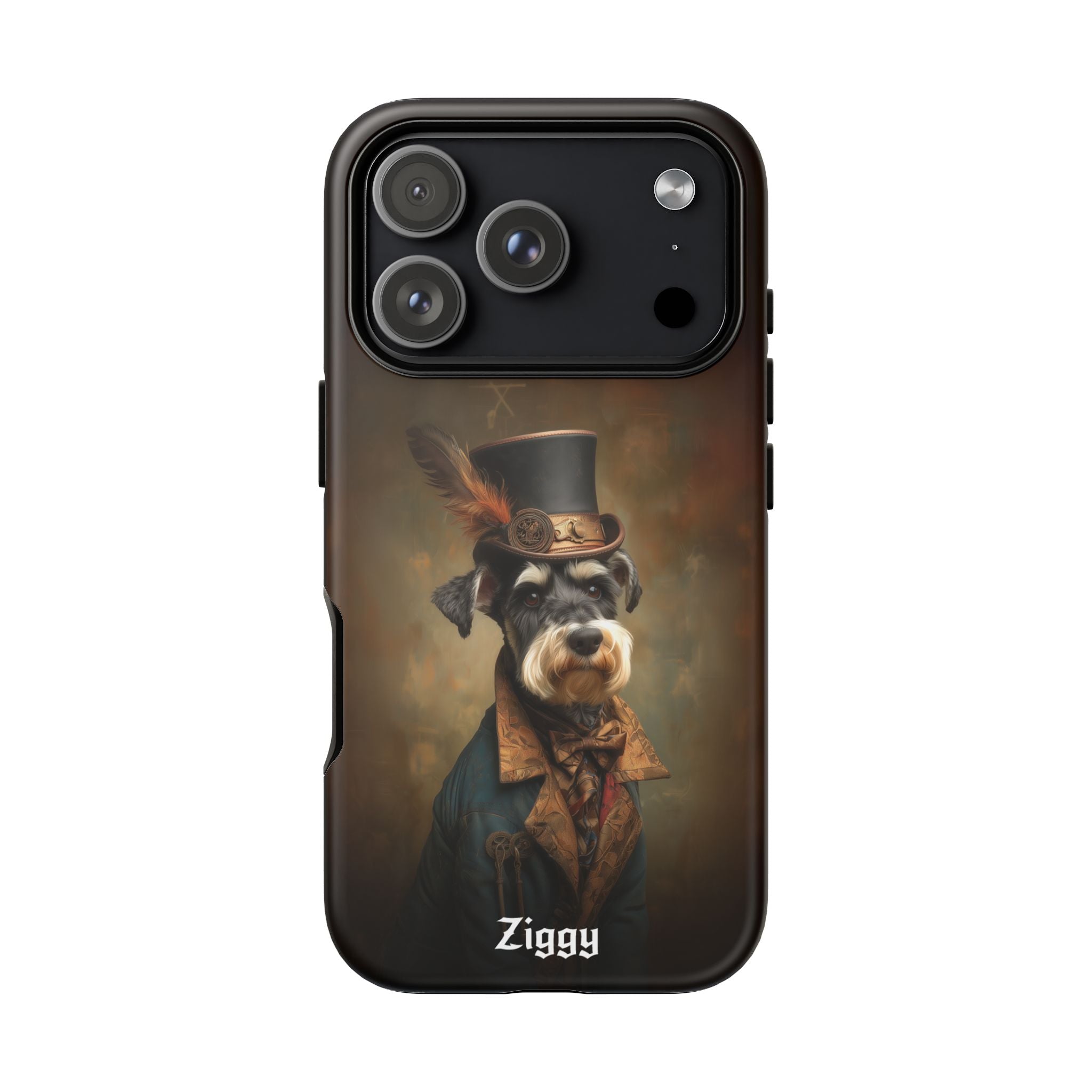 Steampunk Miniature Schnauzer Phone Case