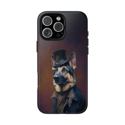 Steampunk German Shepherd Phone Case