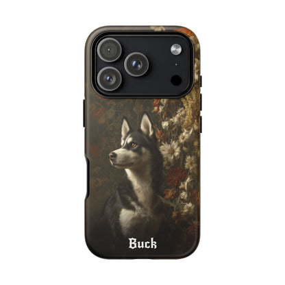 Botanical Siberian Husky Phone Case