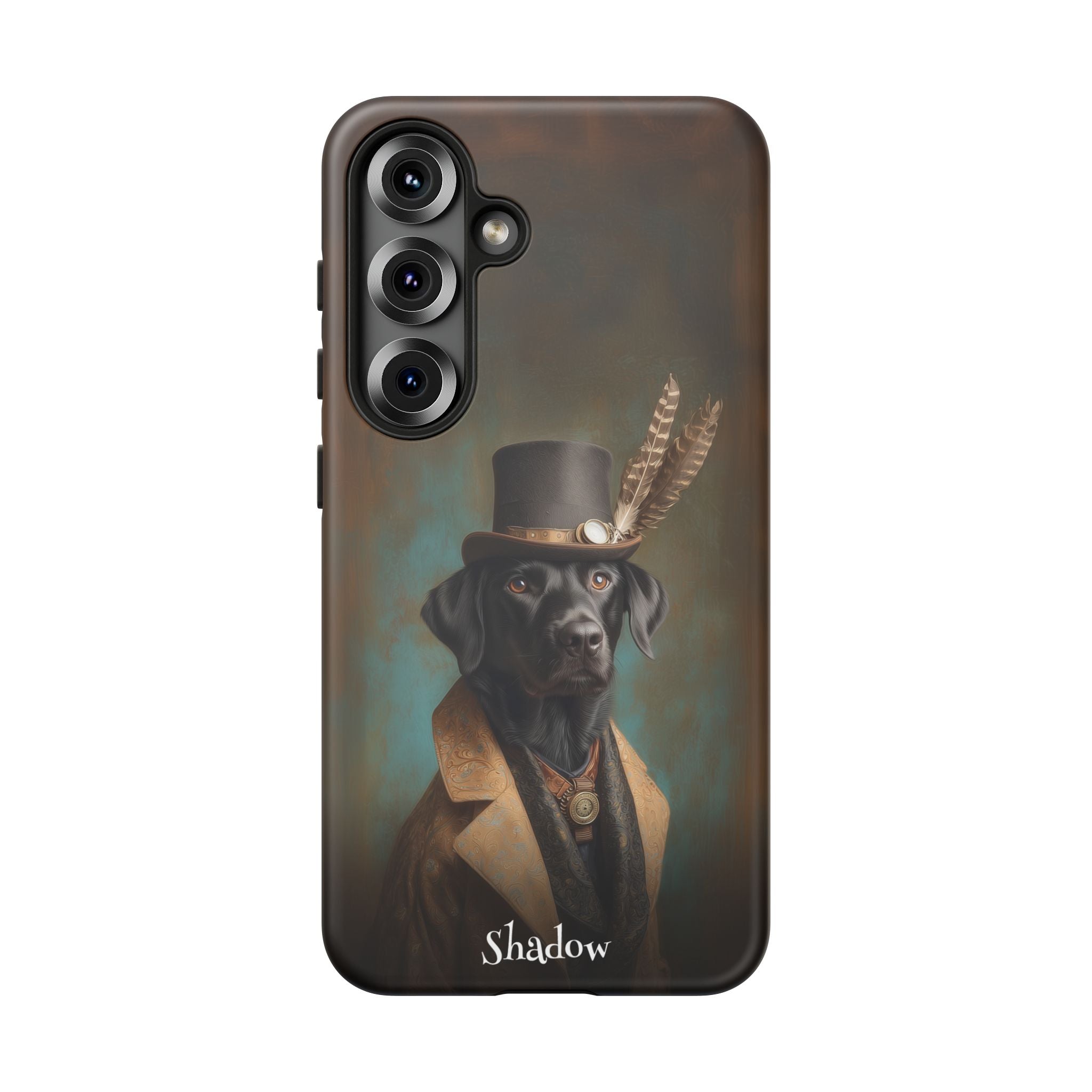Steampunk Labrador Retriever (Black) Phone Case