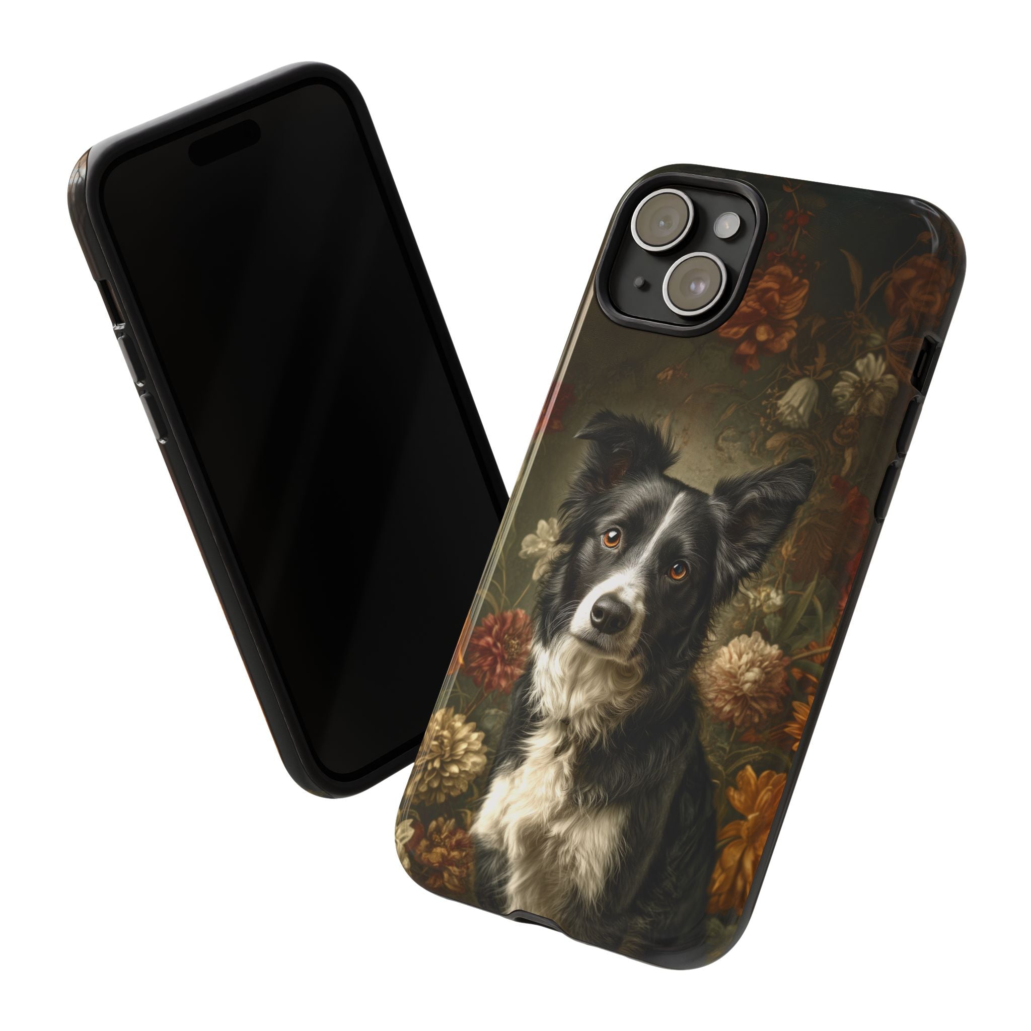 Botanical Border Collie Phone Case