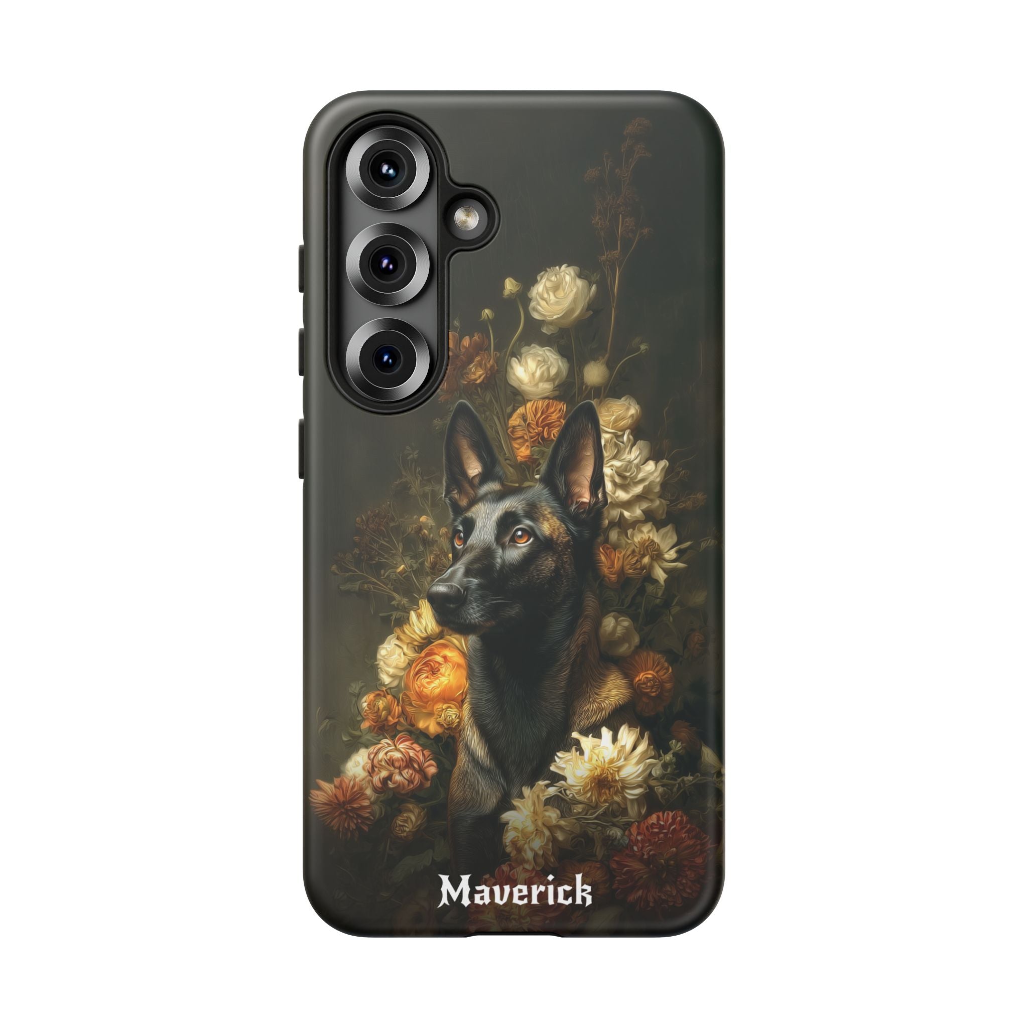 Botanical Belgian Malinois Phone Case