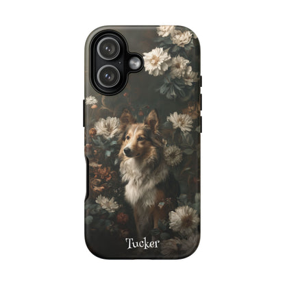 Botanical Shetland Sheepdog Phone Case