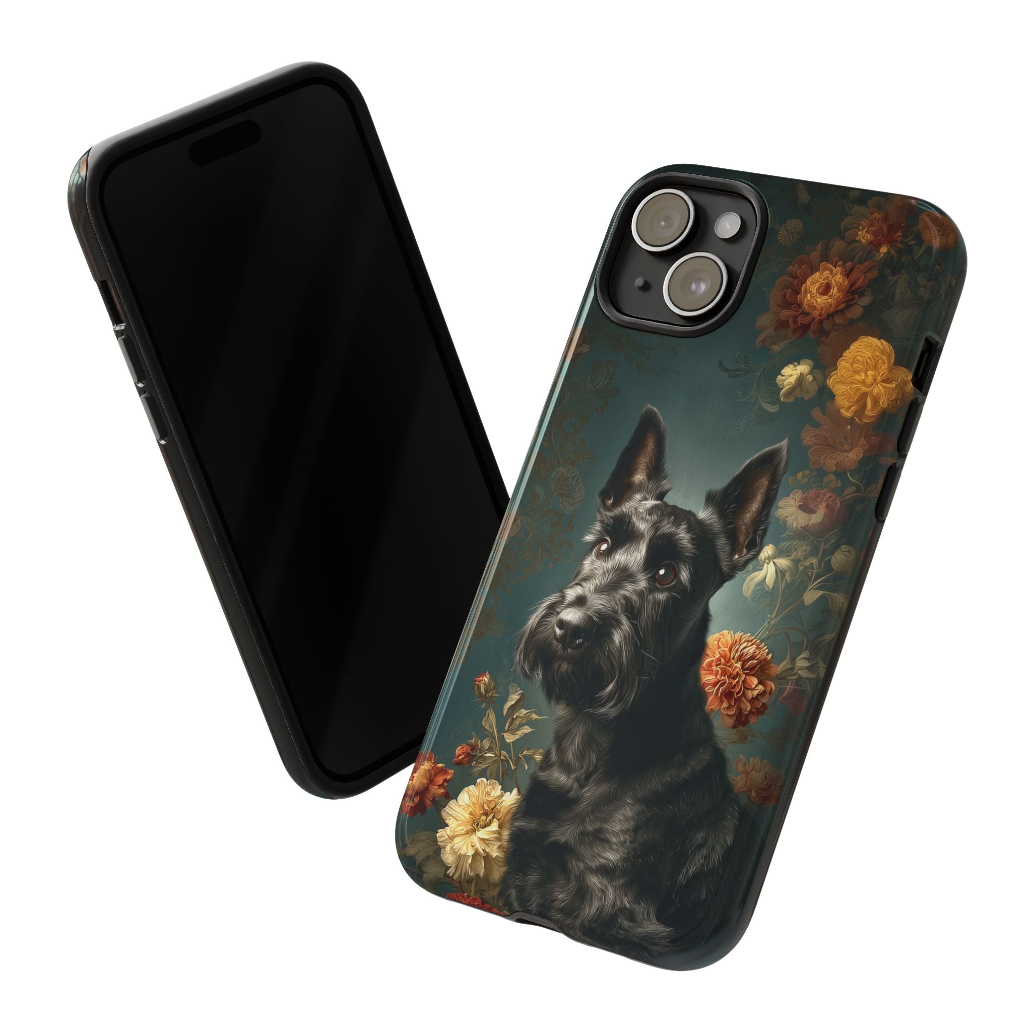 Botanical Scottish Terrier Phone Case