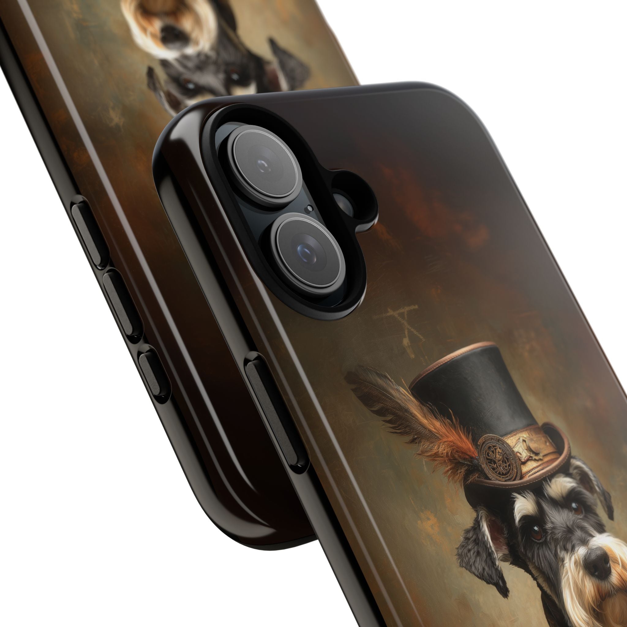 Steampunk Miniature Schnauzer Phone Case