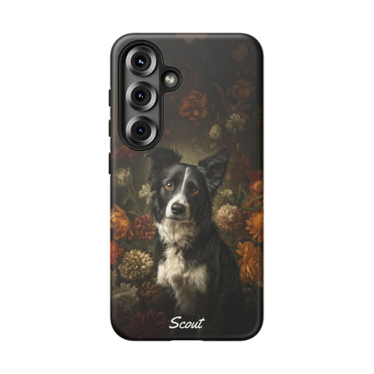 Botanical Border Collie Phone Case