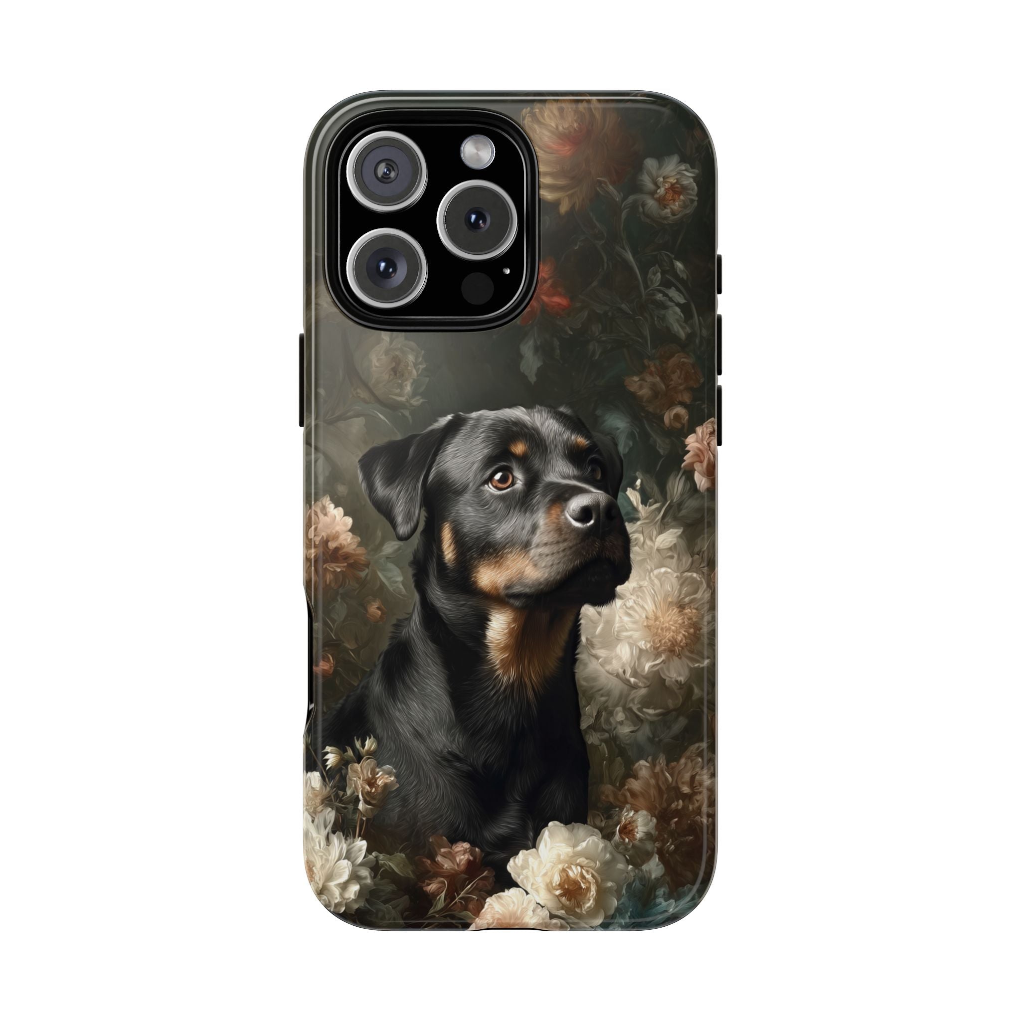 Botanical Rottweiler Phone Case