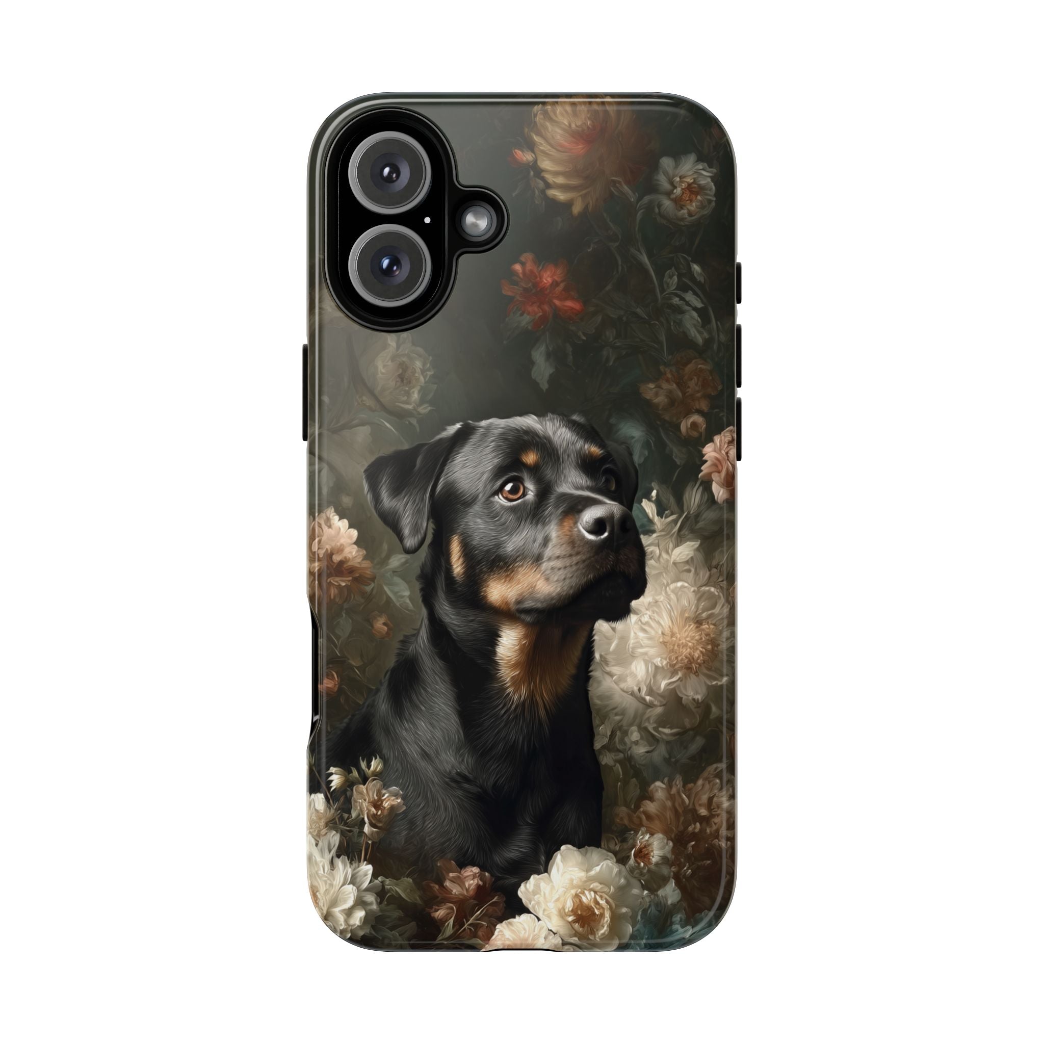Botanical Rottweiler Phone Case