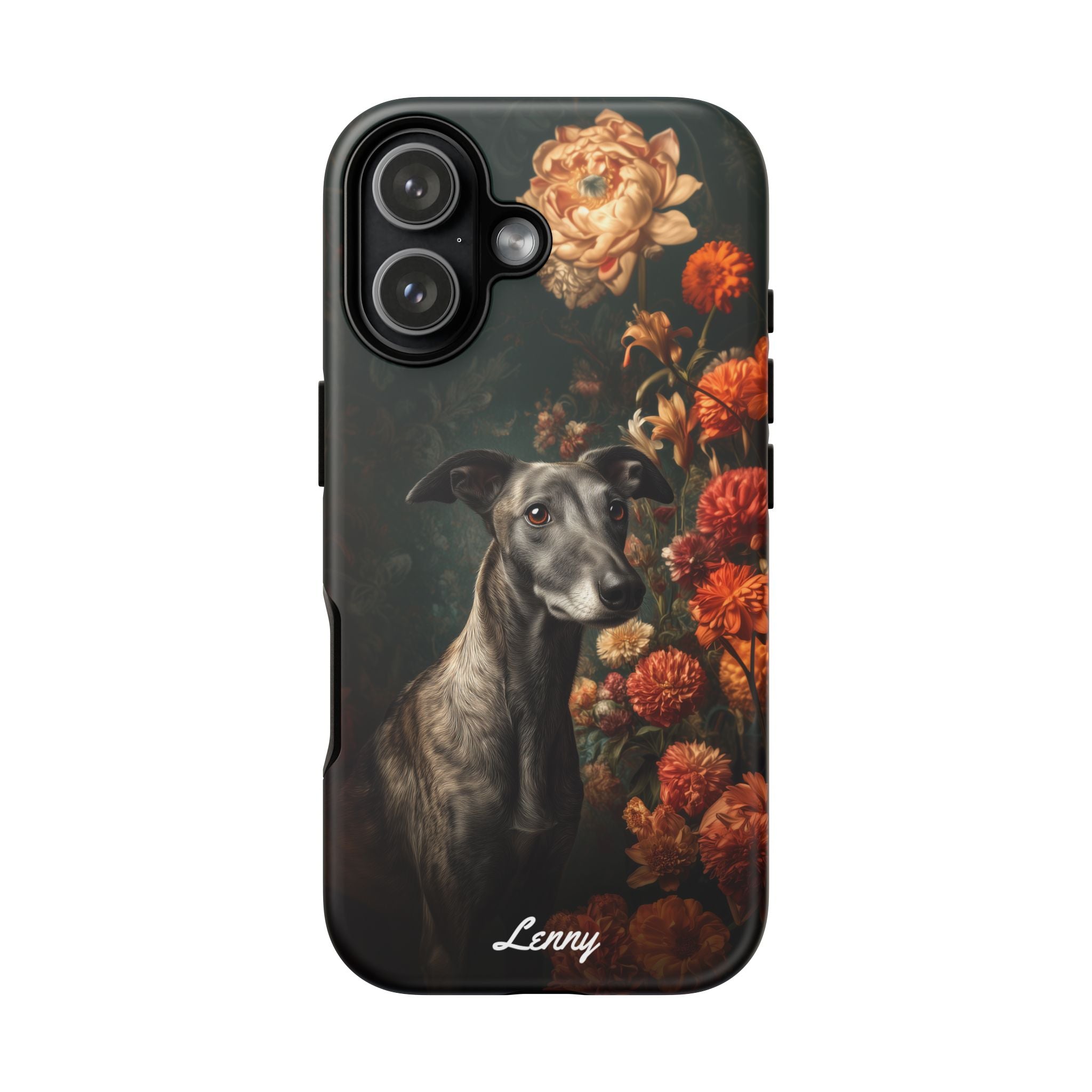 Botanical Greyhound Phone Case