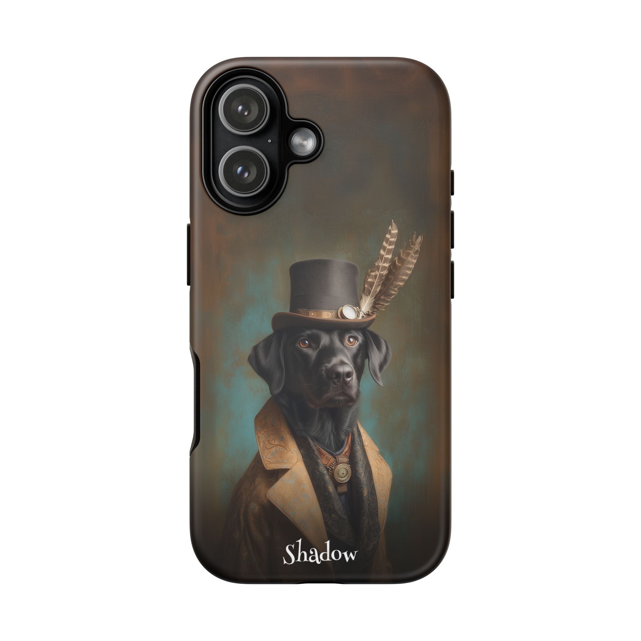 Steampunk Labrador Retriever (Black) Phone Case