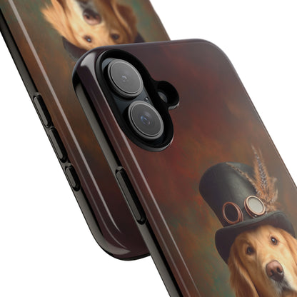 Steampunk Golden Retriever Phone Case