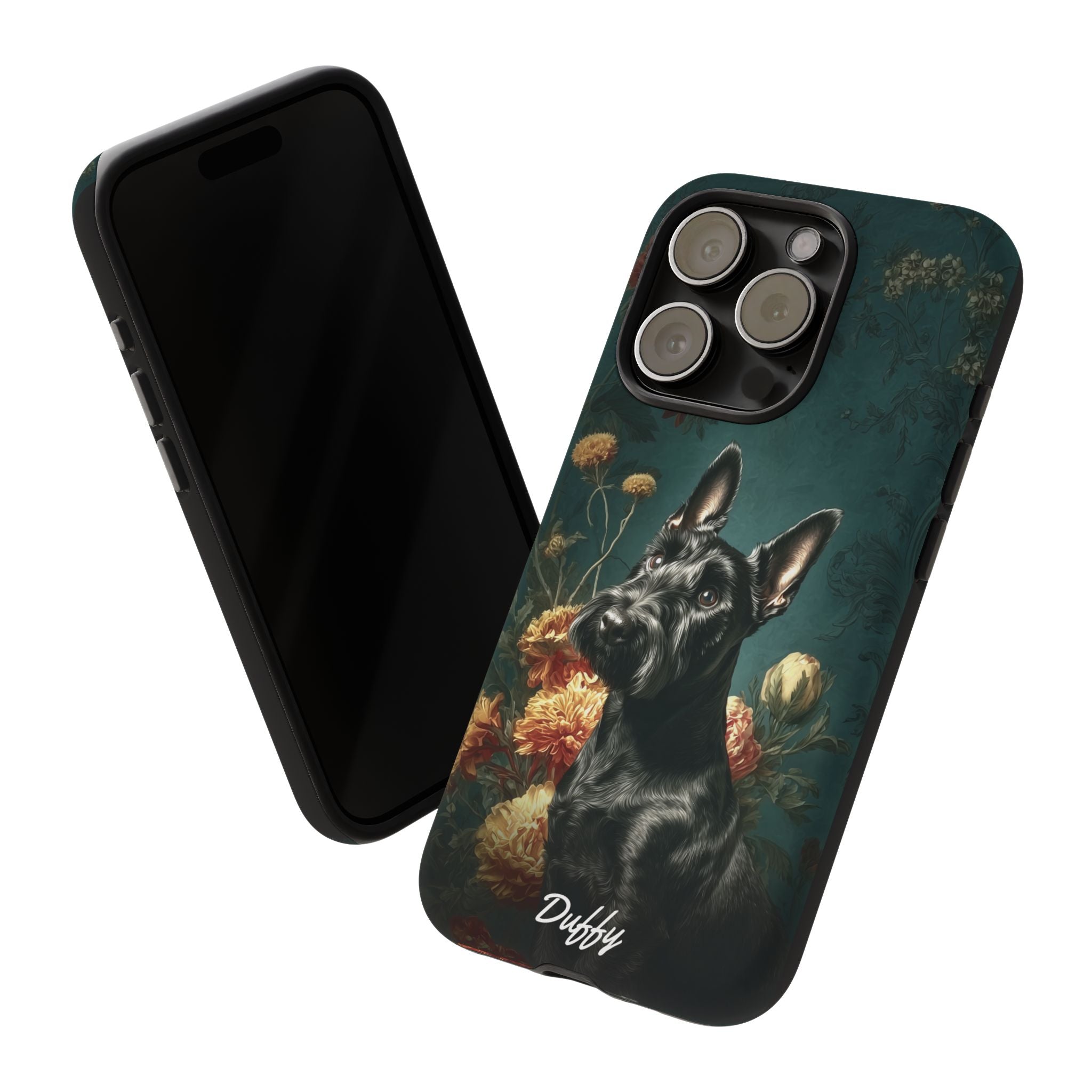 Botanical Scottish Terrier Phone Case