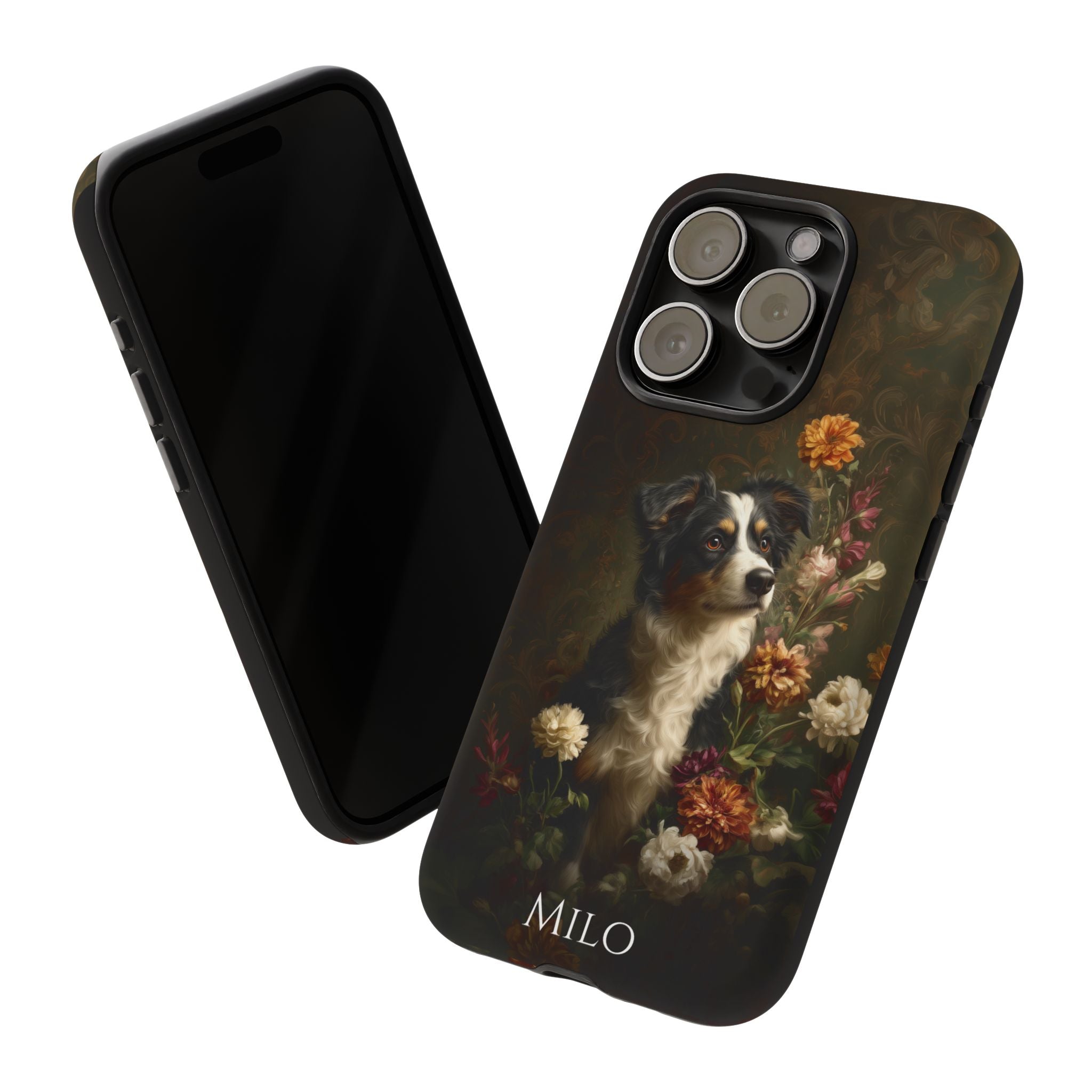 Botanical Australian Shepherd Phone Case